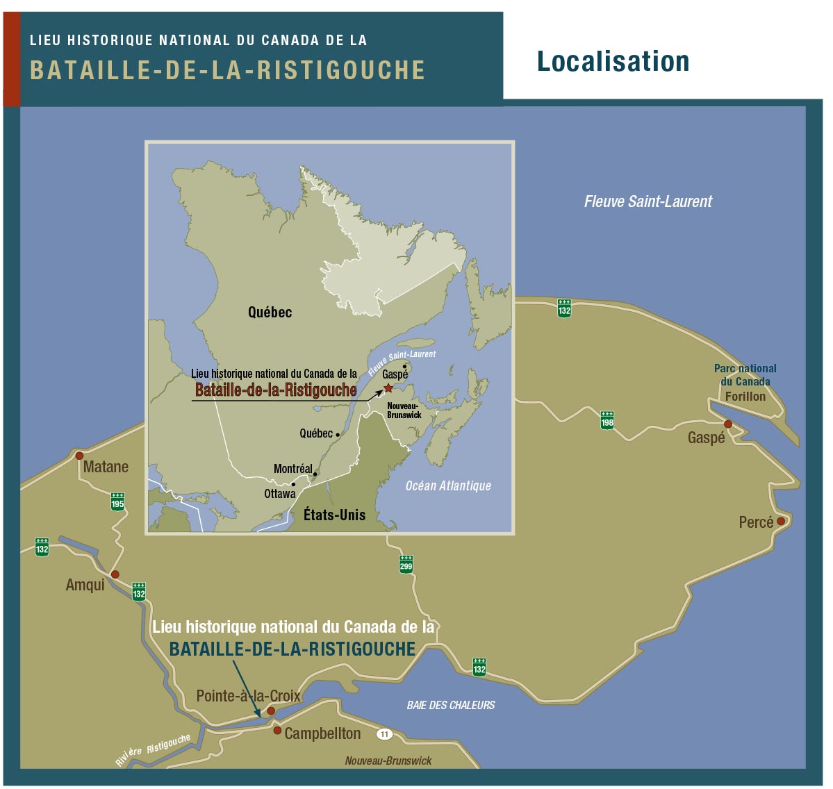 Location of the site